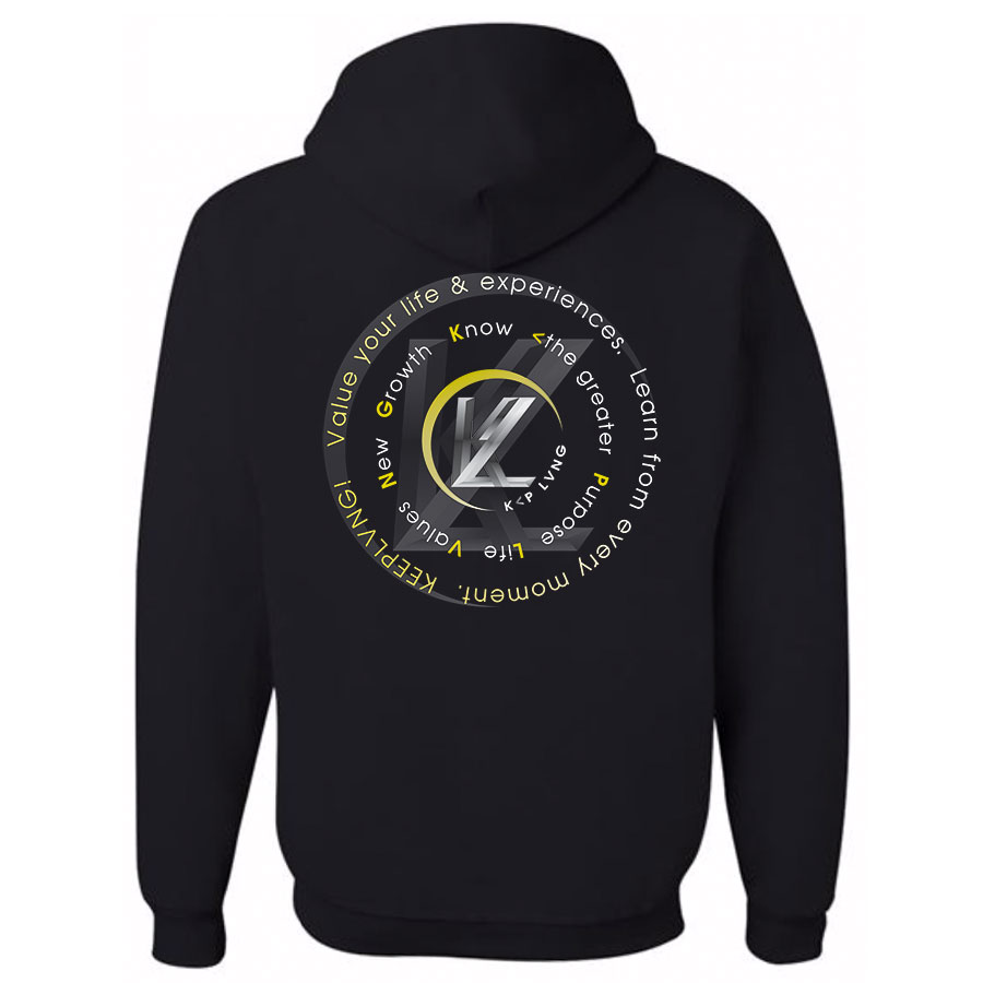 KP LVNG Tag logo Collection hoodie - Black - Image 3