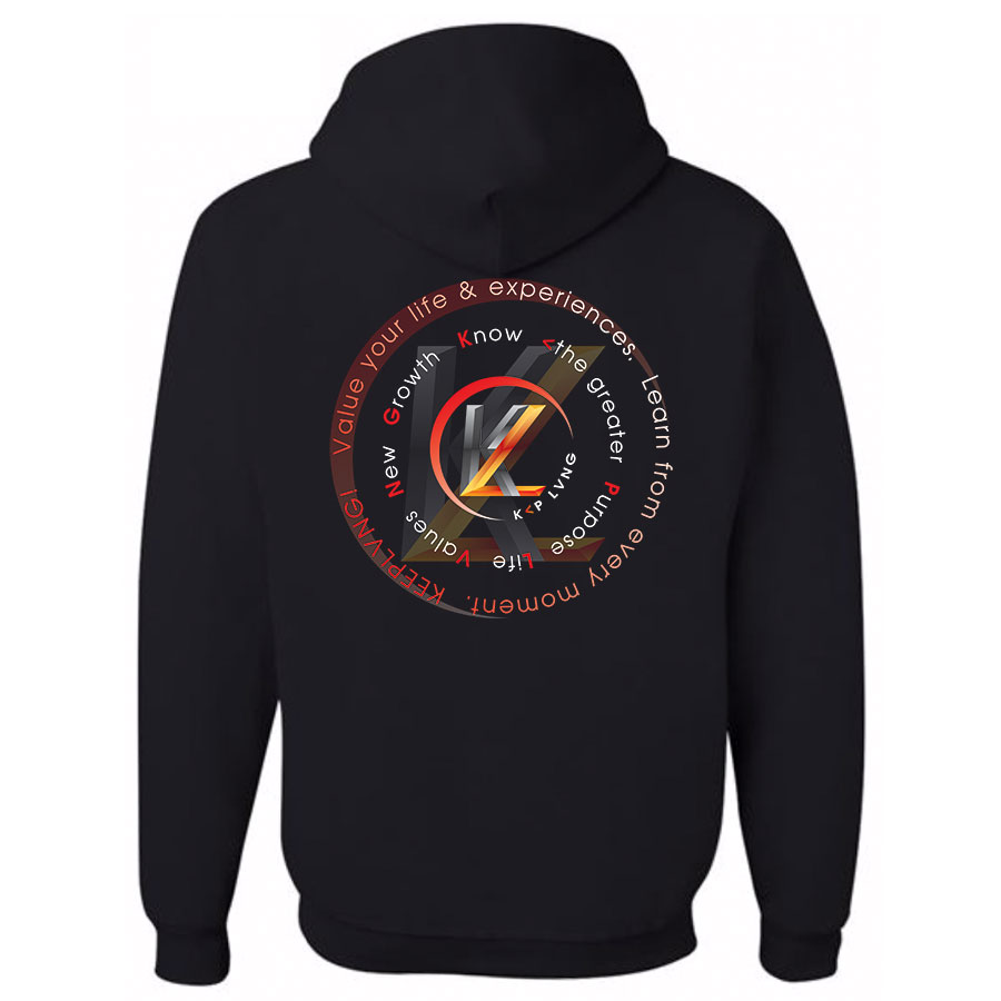 KP LVNG Tag logo Collection hoodie - Black - Image 4