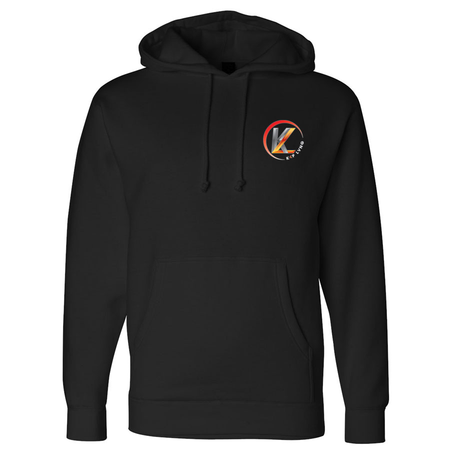 KP LVNG Tag logo Collection hoodie - Black - Image 5