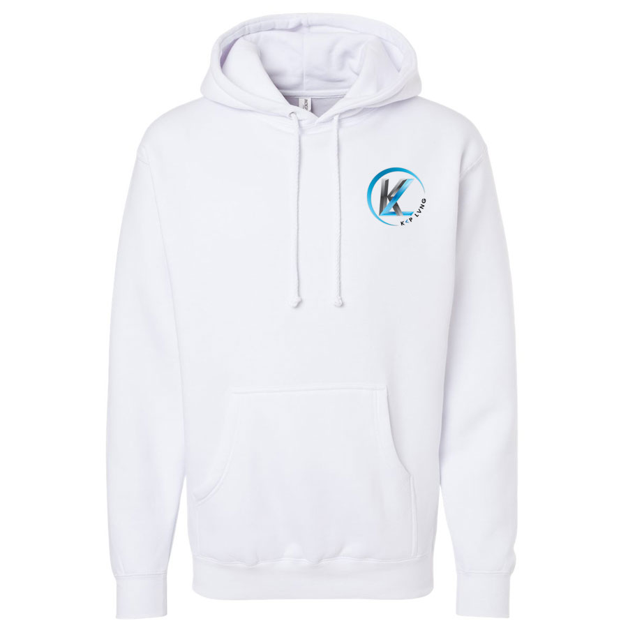 KP LVNG Tag Collection logo hoodie - White - Image 2