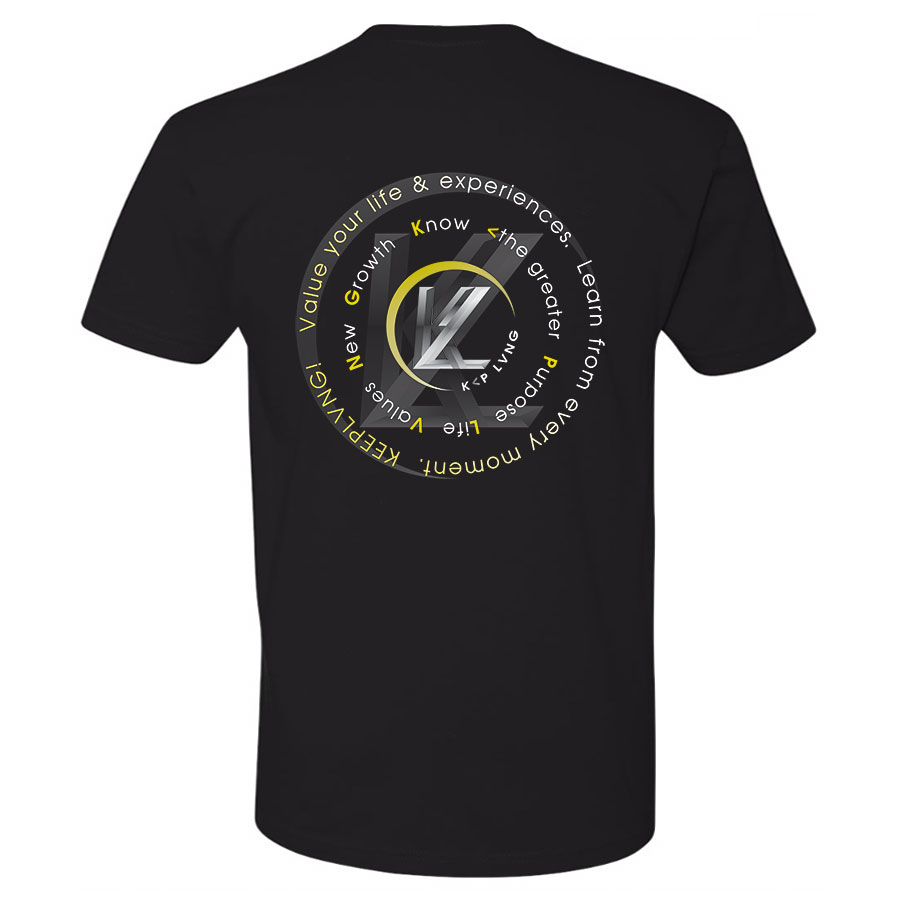 KP LVNG Tag logo Collection T-shirt - Black - Image 6