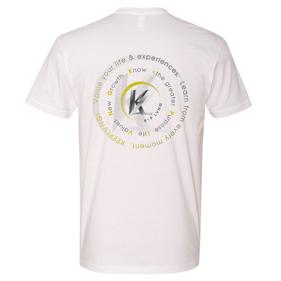 KP LVNG Tag logo Collection T-shirt - White - Image 6