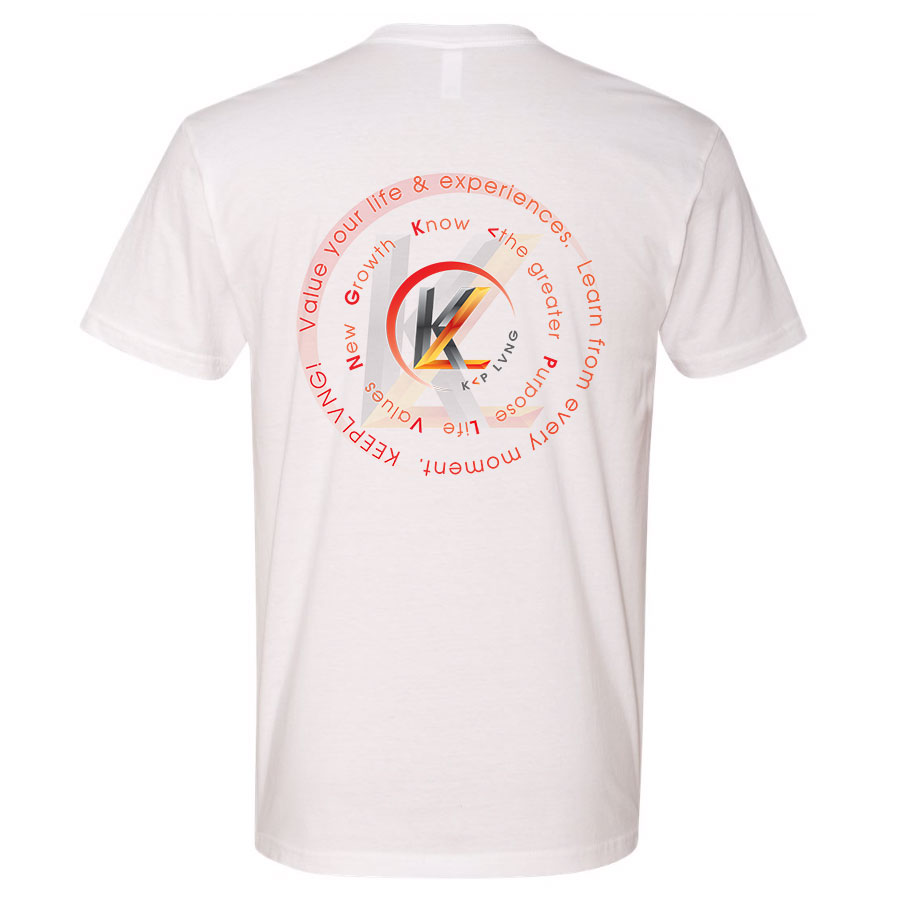 KP LVNG Tag logo Collection T-shirt - White - Image 4