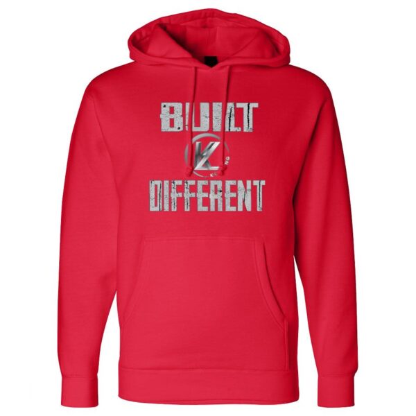 BUILT DIFFERENT logo hoodie - Red